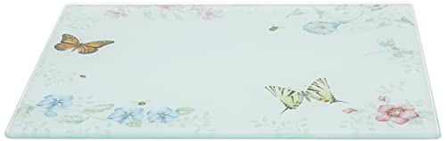 Lenox Butterfly Meadow Large Glass Cutting Board, 2.95 LB, Multi