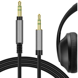 geekria audio cable compatible with bose quietcomfort se qcse qc45 quietcomfort35 ii qc35 qc25 700anc nc700 cable, 2.5mm replacement stereo cord (4 ft / 1.2 m)