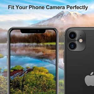 for iPhone 11 Camera Lens Protector - [2 Pack] Uniwit Premium Aluminum Alloy Back Rear Camera Lens Screen Cover Case Shield - Black