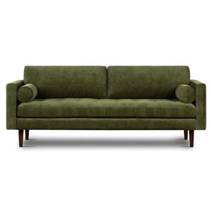 poly & bark napa, distressed green velvet, 88.5" sofa