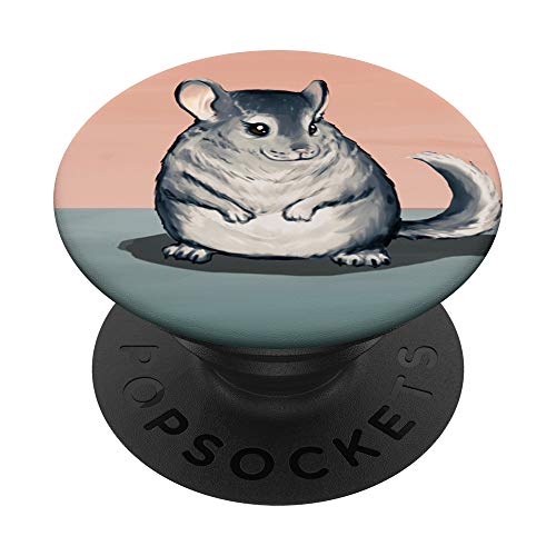 Cute Chinchilla PopSockets PopGrip: Swappable Grip for Phones & Tablets