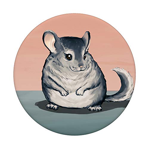 Cute Chinchilla PopSockets PopGrip: Swappable Grip for Phones & Tablets