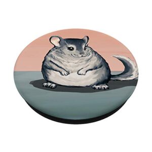 Cute Chinchilla PopSockets PopGrip: Swappable Grip for Phones & Tablets