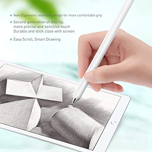 Stylus Pens, Universal High Sensitive & Precision Capacitive Disc Tip Touch Screen Pen Stylus for iPhone/iPad/Pro/Samsung/Galaxy/Tablet/Kindle/Computer/FireTablet