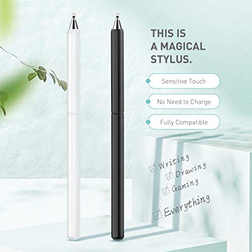 Stylus Pens, Universal High Sensitive & Precision Capacitive Disc Tip Touch Screen Pen Stylus for iPhone/iPad/Pro/Samsung/Galaxy/Tablet/Kindle/Computer/FireTablet