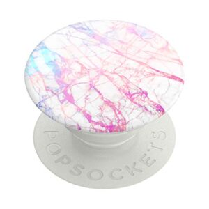 popsockets popgrip: phone grip and phone stand, collapsible, swappable top, aurora granite