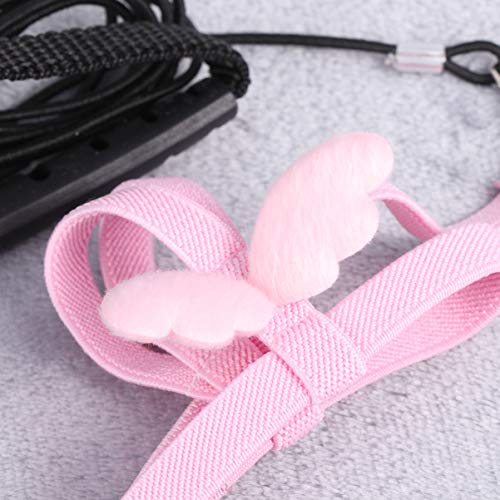 POPETPOP Bird Harness - Pet Bird Harness and Leash Rope Training Durable Wing for Parrot Bird Pet Supplies - Pink