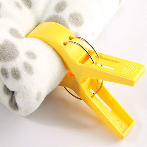 8Pcs Beach Towel Clips Large Size Windproof Plastic Bathroom Towel Clips, Quilt Clamps Clothes Pegs for Home Pool Chairs, Laundry, Sunbeds and Sun Loungers