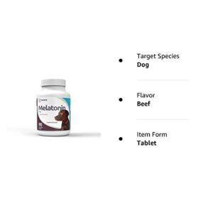 K9 Choice Melatonin for Dogs, 6mg - 90 Beef Flavored Chewable Tablets for Small to Large Dogs