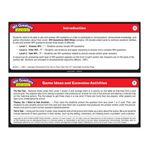 Super Duper Publications | WH Questions Skill Strips® Photo Cards | Educational Learning Resource for Children | Practice Expressive and Receptive Language Skills