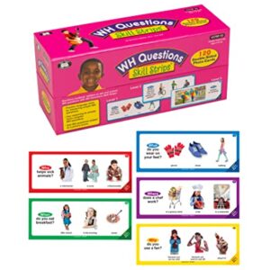 Super Duper Publications | WH Questions Skill Strips® Photo Cards | Educational Learning Resource for Children | Practice Expressive and Receptive Language Skills