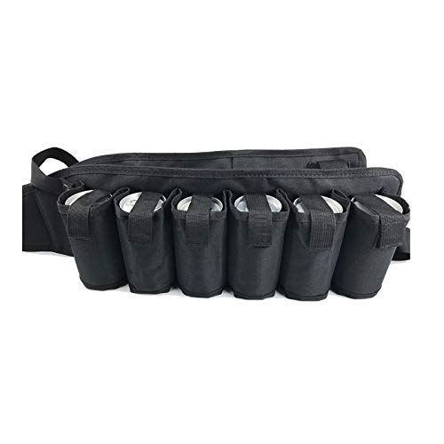 LIVANS Beer Bandolier Holder 12-Pack, Drink Vest Beer Holster 12 Can Soda Belt Holster Beverage Holder Insulated with Inside Money Holder Funny BBQ Party Gag