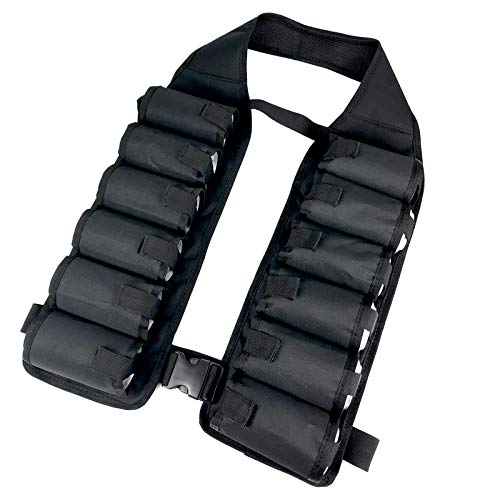 LIVANS Beer Bandolier Holder 12-Pack, Drink Vest Beer Holster 12 Can Soda Belt Holster Beverage Holder Insulated with Inside Money Holder Funny BBQ Party Gag