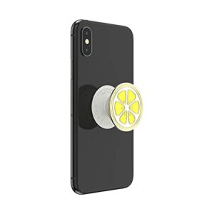 ​​​​PopSockets Phone Grip with Expanding Kickstand, PopSockets for Phone - Enamel Lemon Slice