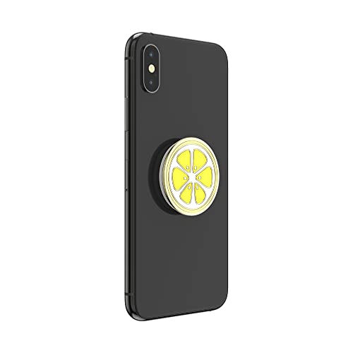 ​​​​PopSockets Phone Grip with Expanding Kickstand, PopSockets for Phone - Enamel Lemon Slice