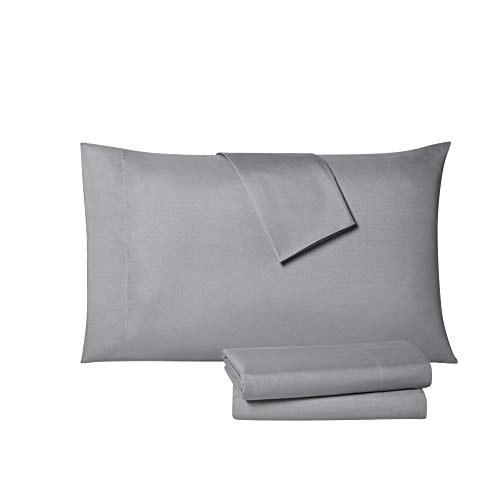 Tahari Home - King Sheet Set, Lightweight 6-Piece Sheets with Matching Pillowcases, Soft Room Decor (Modern Grey, King)