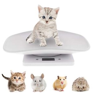 Petyoung Multi-Function Digital Pet Scale to Measure Dog and Cat Weight Accurately Up to 10KG,LCD Display Pet Dog Weighing Scale with Comfortable Curving Platform