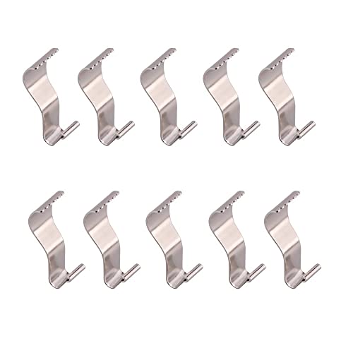 DEEKOUDT YES Time 10 Piece No Hole Heavy Duty Hanger Vinyl Siding Hooks Jagged Design to Increase Grip