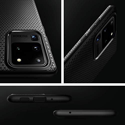 Spigen Liquid Air Armor Designed for Samsung Galaxy S20 Ultra Case/Galaxy S20 Ultra 5G Case (2020) - Matte Black