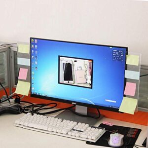 2pcs(Left & Right) Monitor memo Board,Monitor Note Holder,Monitor Side memo Board,Computer Monitors Side Panel/Memo Pads/Message Boards/Sticky Boards for Computer Screen