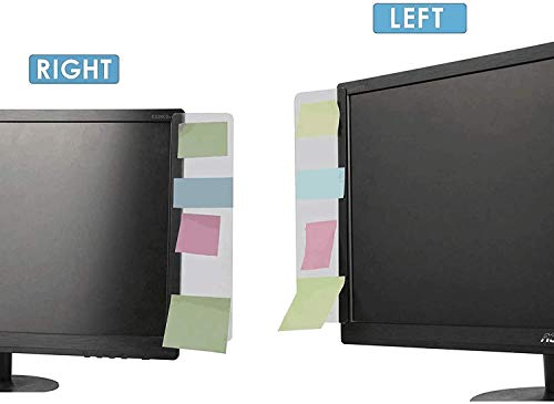 2pcs(Left & Right) Monitor memo Board,Monitor Note Holder,Monitor Side memo Board,Computer Monitors Side Panel/Memo Pads/Message Boards/Sticky Boards for Computer Screen