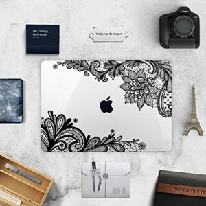 TwoL Case for MacBook Pro 16 inch 2019 2020, Ultra Slim Hard Shell Case and Keyboard Cover Screen Protector for New MacBook Pro 16 inch A2141 Fashion Lace