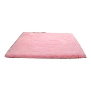 discountstore145 area rugs,ultra soft indoor fluffy shaggy play mat smooth faux fur rugs anti-skid shaggy carpets floor mat suitable for children bedroom home decor rugs pink 4060cm