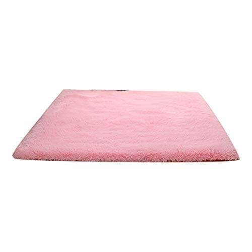 discountstore145 Area Rugs,Ultra Soft Indoor Fluffy Shaggy Play Mat Smooth Faux Fur Rugs Anti-Skid Shaggy Carpets Floor Mat Suitable for Children Bedroom Home Decor Rugs Pink 4060cm