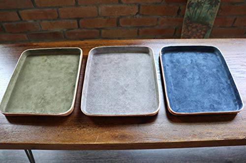 Molded Leather Valet Tray Large. Olive suede interior. Organizing accessories to store lifestyle Essentials. Home Decor