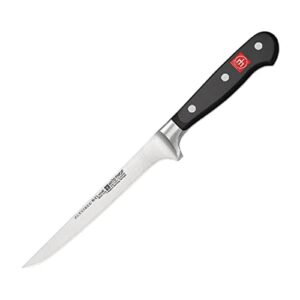 wüsthof classic flexible boning knife, 6-inch, black (1040101416)