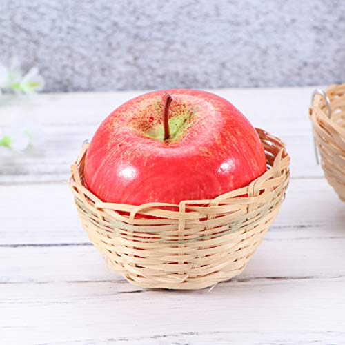 POPETPOP 3Pcs Natural Bamboo Handmade Bird Nest with Hook - Bird House for Resting Feeding Breeding - Bird Cage Accessories for Parakeets Parrots and Small Animals