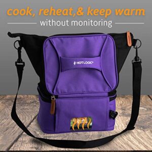 HotLogic 16801174-PUR Food Warming Tote Lunch Bag Plus 12V, Purple
