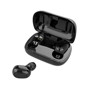 newshijiecob l21 tws bluetooth 5.0 earphones sports wireless earphones in-ear bluetooth earbuds for ios android black
