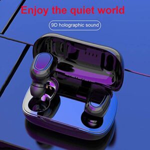 newshijieCOb L21 TWS Bluetooth 5.0 Earphones Sports Wireless Earphones in-Ear Bluetooth Earbuds for iOS Android Black