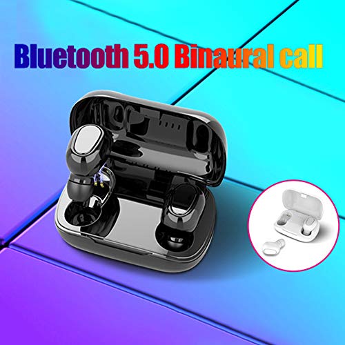 newshijieCOb L21 TWS Bluetooth 5.0 Earphones Sports Wireless Earphones in-Ear Bluetooth Earbuds for iOS Android Black