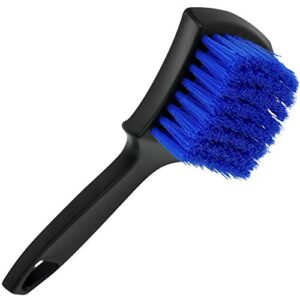 viking carpet and upholstery cleaning brush, scrub brush for car interior and home, black/blue
