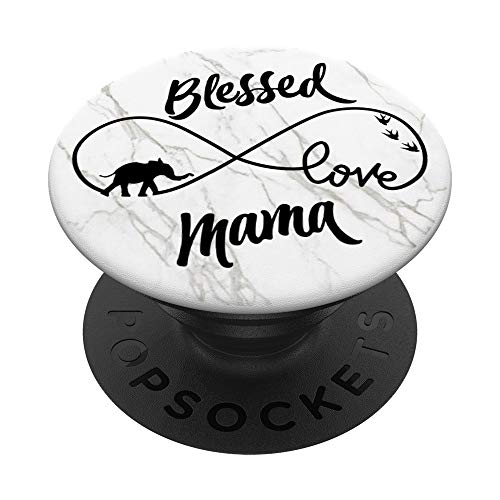 Elephant Infinity Design Phone Grip - Blessed Mama PopSockets PopGrip: Swappable Grip for Phones & Tablets