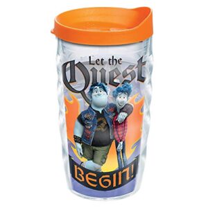 tervis disney - onward quest made in usa double walled insulated tumbler cup keeps drinks cold & hot, 10oz wavy, classic