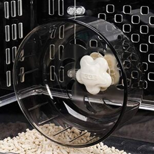 Pet Hamster Running Wheel Toy Roller Round Silent Cage Exercise Wheel for Small Pet Mice Rat Grey