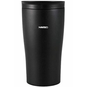 hario stf-300-b tumbler, black, 10.1 fl oz (300 ml), thermal tumbler with lid