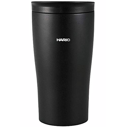 HARIO STF-300-B Tumbler, Black, 10.1 fl oz (300 ml), Thermal Tumbler with Lid