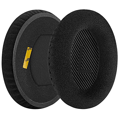Geekria Comfort Velour Replacement Ear Pads for Bose QCSE QC45, QC35, QC35 ii, QC35 ii Gaming, QC15 QC25, AE2, AE2i, AE2w, SoundTrue, SoundLink AE, Headphones Earpads/Ear Cushion