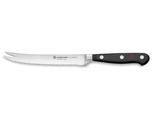 wüsthof classic 5" tomato knife, black