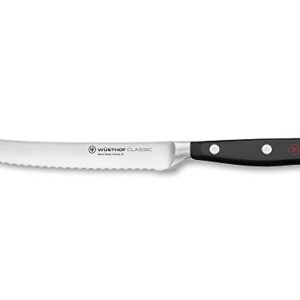 Wüsthof Classic 5" Tomato Knife, Black