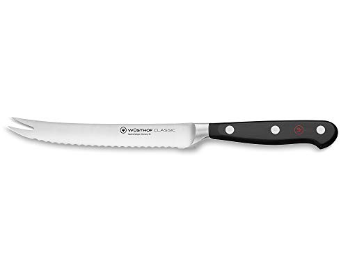 Wüsthof Classic 5" Tomato Knife, Black