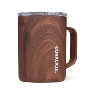 corkcicle. walnut wood mug, 16 oz