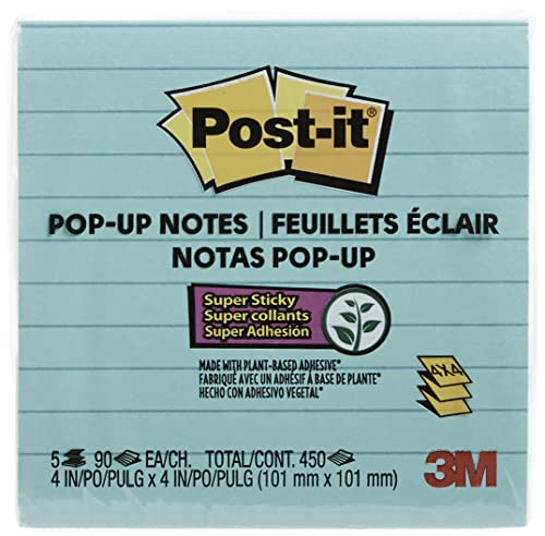 Post-it® Super Sticky Pop-up Lined Note Refills