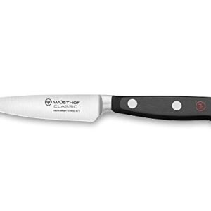 WÜSTHOF Classic 3.5" Demi Bolster Paring Knife, Black