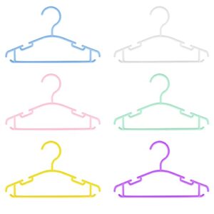 Kids Hangers Baby Hangers Childrens Multicolor Plastic Infant Hangers Toddler Hangers 60 Pack