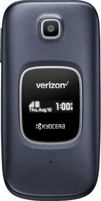 Kyocera Cadence LTE S2720 Flip phone 4G- Blue (Verizon Wireless Prepaid) Renewed